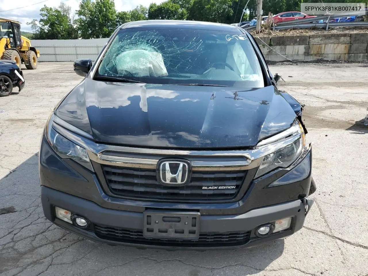 2019 Honda Ridgeline Black Edition VIN: 5FPYK3F81KB007417 Lot: 63871595