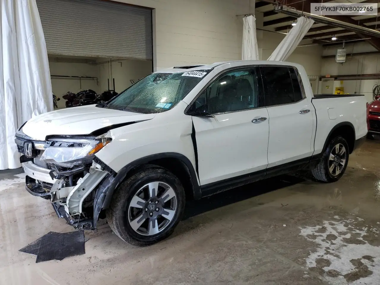 2019 Honda Ridgeline Rtl VIN: 5FPYK3F70KB002765 Lot: 64044415