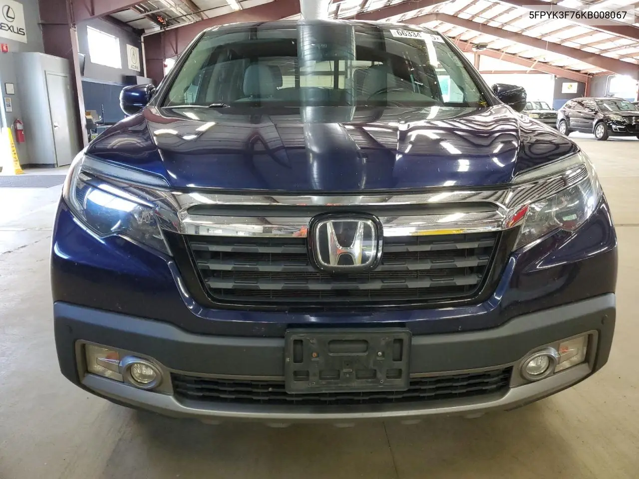 2019 Honda Ridgeline Rtl VIN: 5FPYK3F76KB008067 Lot: 66334745