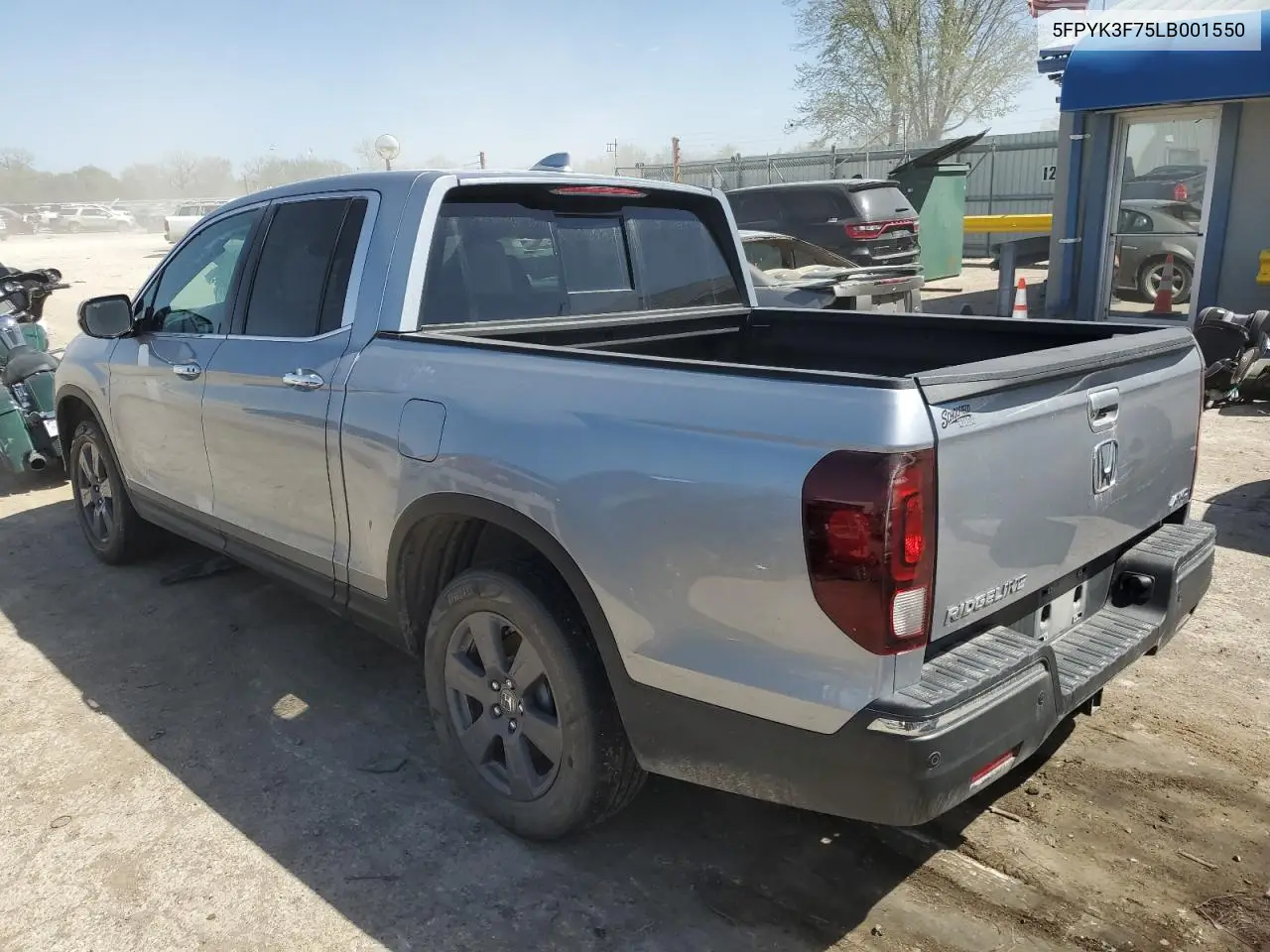 2020 Honda Ridgeline Rtl VIN: 5FPYK3F75LB001550 Lot: 52706555