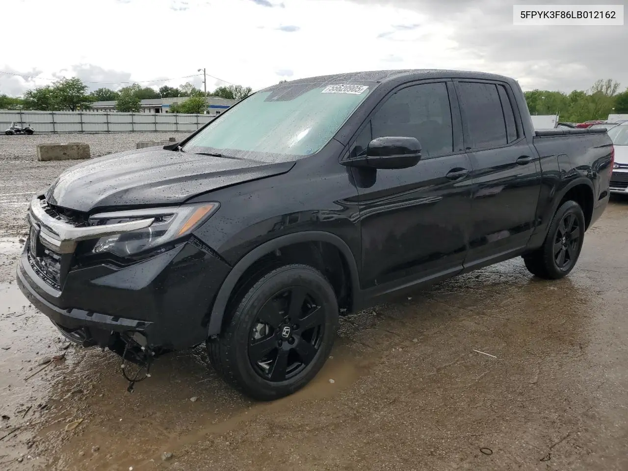 2020 Honda Ridgeline Black Edition VIN: 5FPYK3F86LB012162 Lot: 55620905