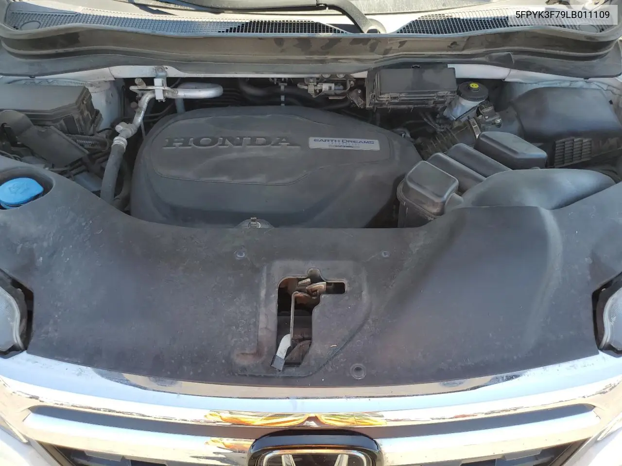 2020 Honda Ridgeline Rtl VIN: 5FPYK3F79LB011109 Lot: 56551735
