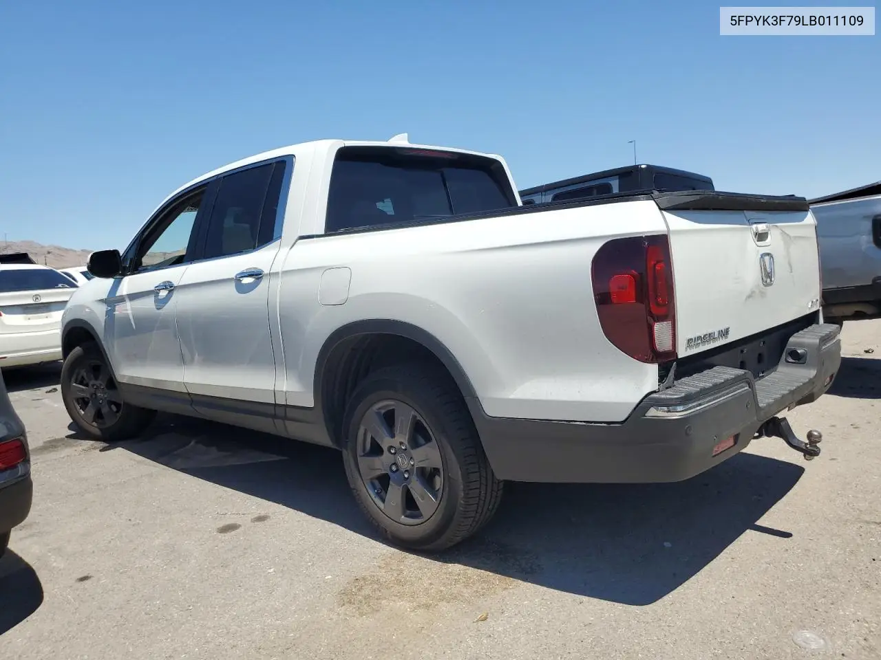 2020 Honda Ridgeline Rtl VIN: 5FPYK3F79LB011109 Lot: 56551735