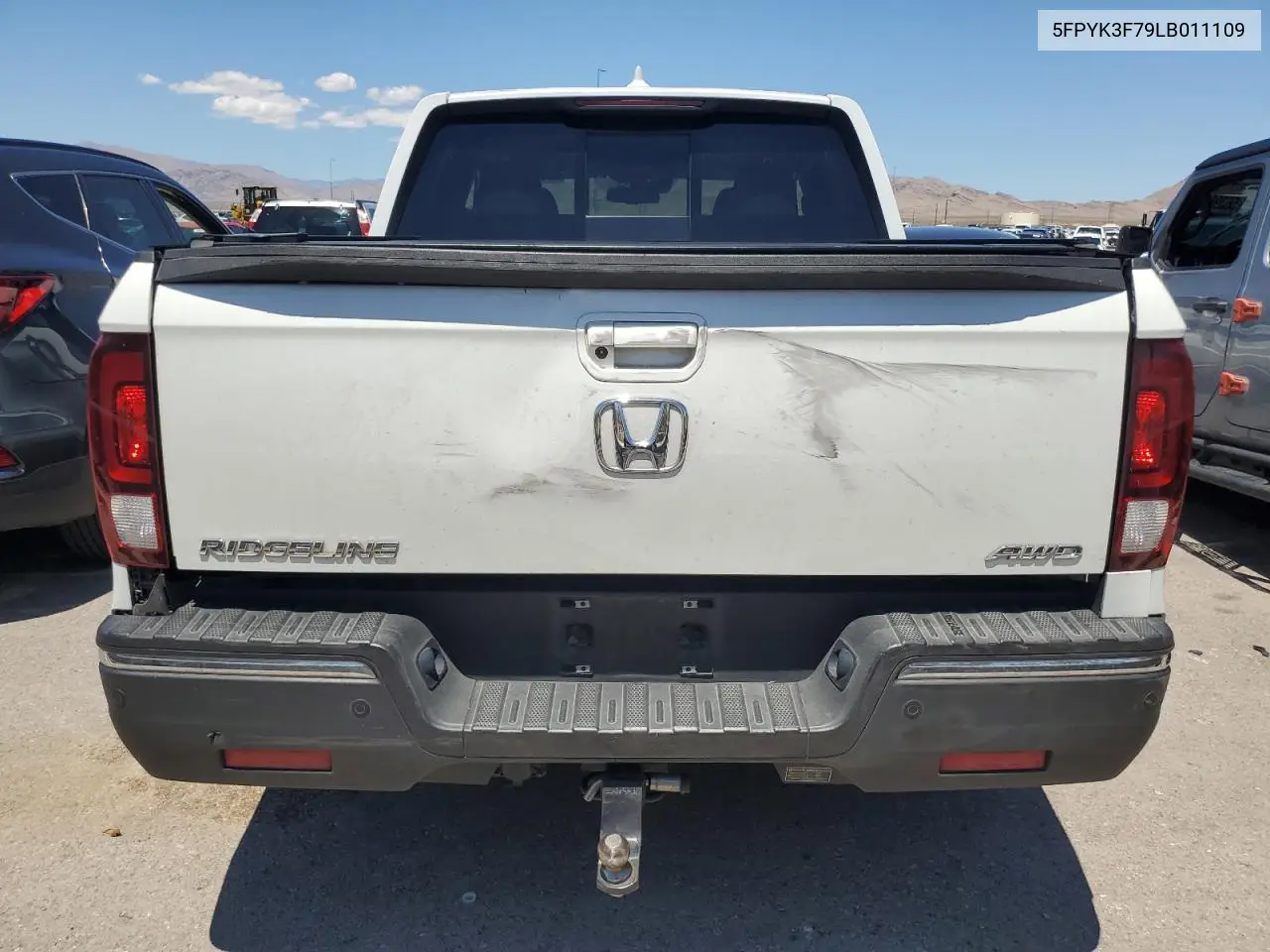 2020 Honda Ridgeline Rtl VIN: 5FPYK3F79LB011109 Lot: 56551735