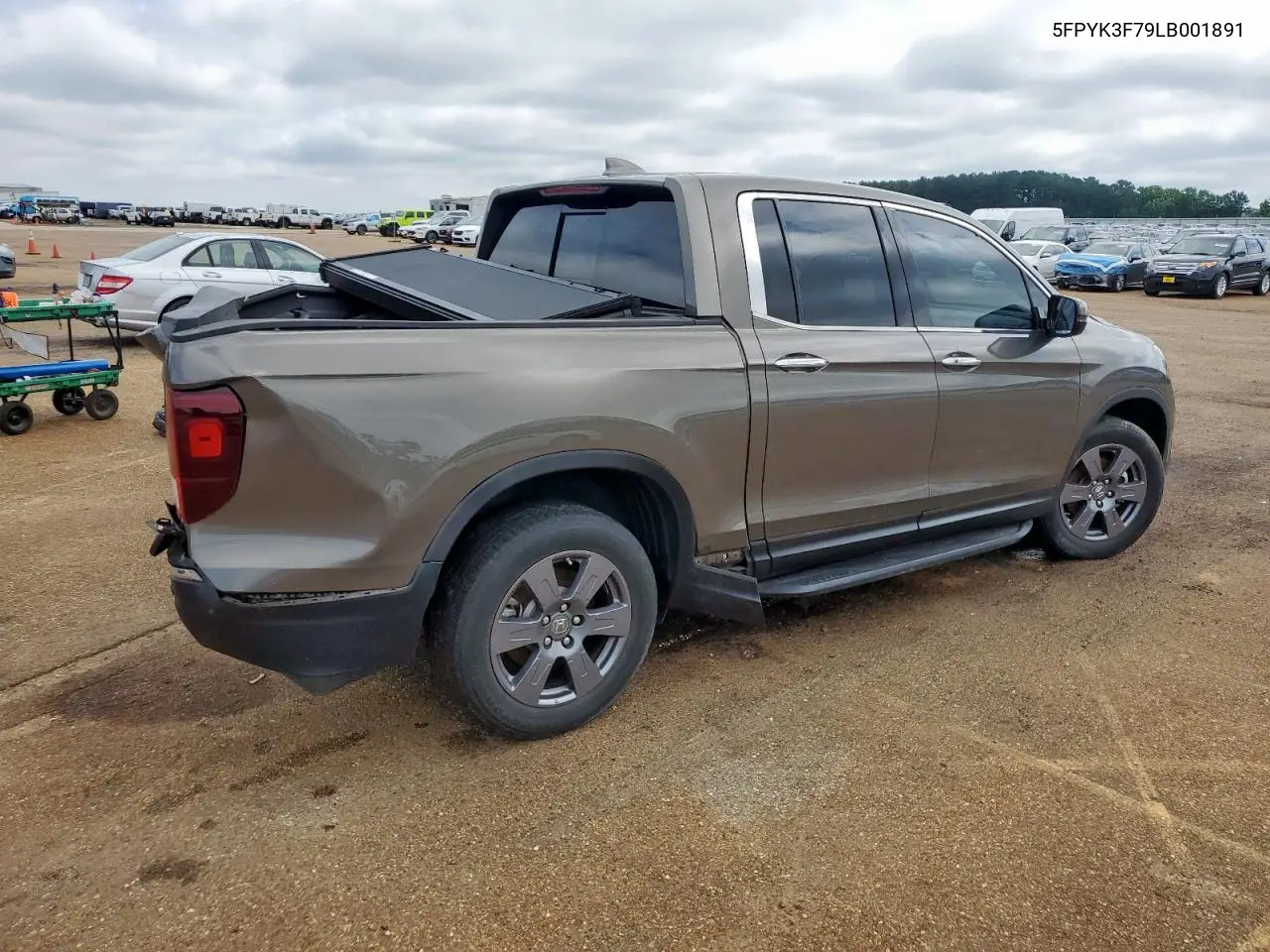 2020 Honda Ridgeline Rtl VIN: 5FPYK3F79LB001891 Lot: 58569255