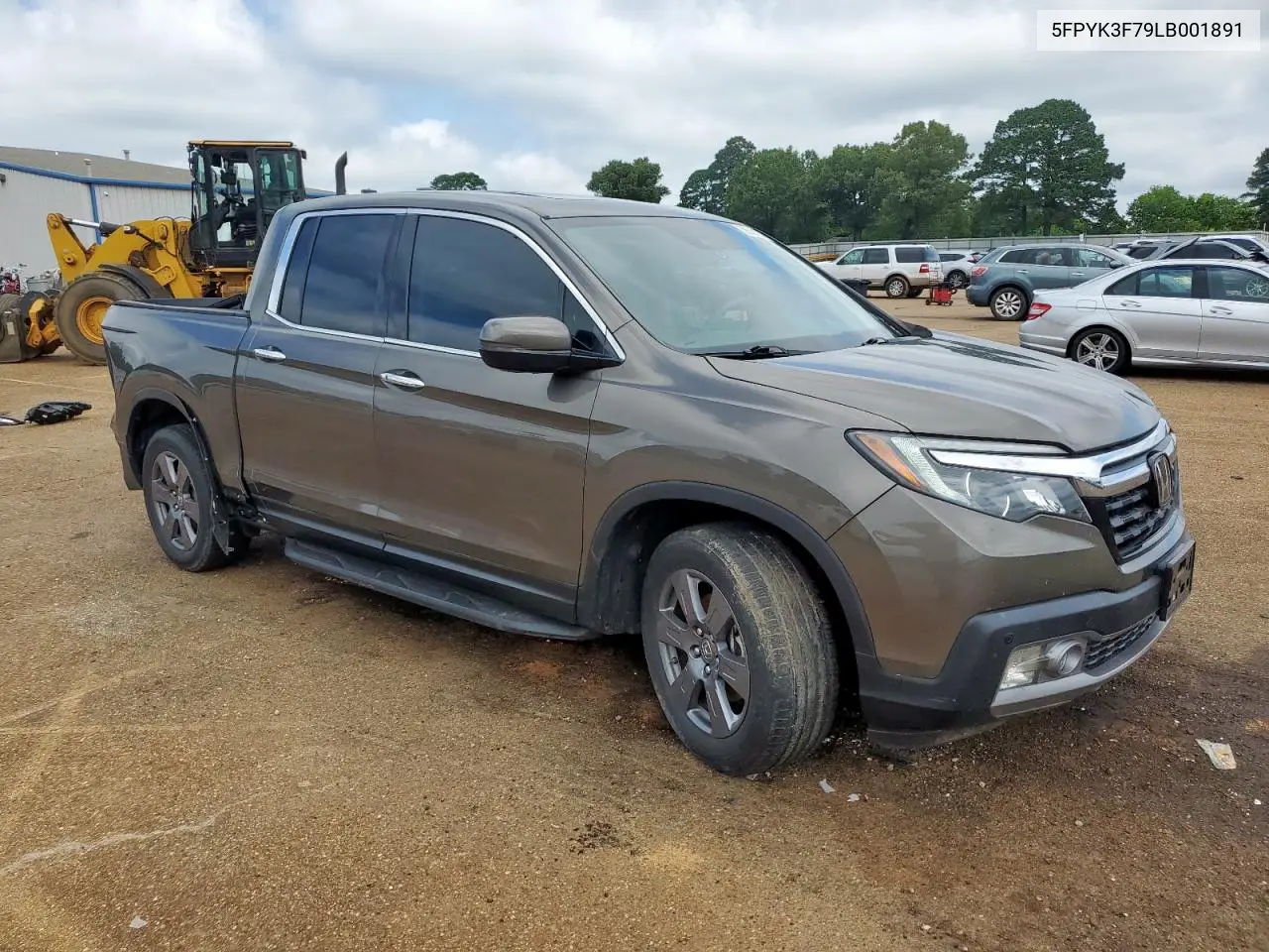 2020 Honda Ridgeline Rtl VIN: 5FPYK3F79LB001891 Lot: 58569255