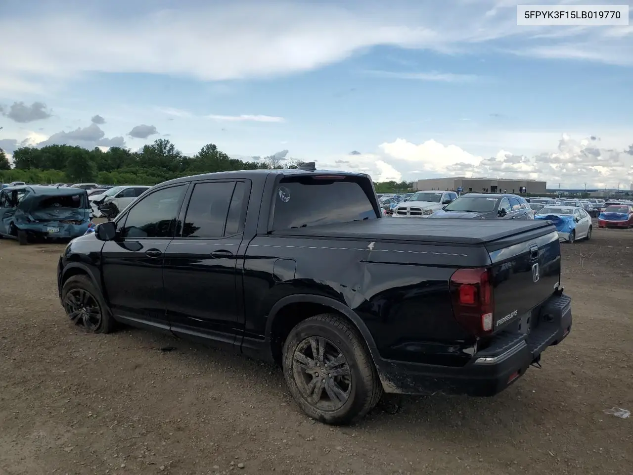 2020 Honda Ridgeline Sport VIN: 5FPYK3F15LB019770 Lot: 61209535