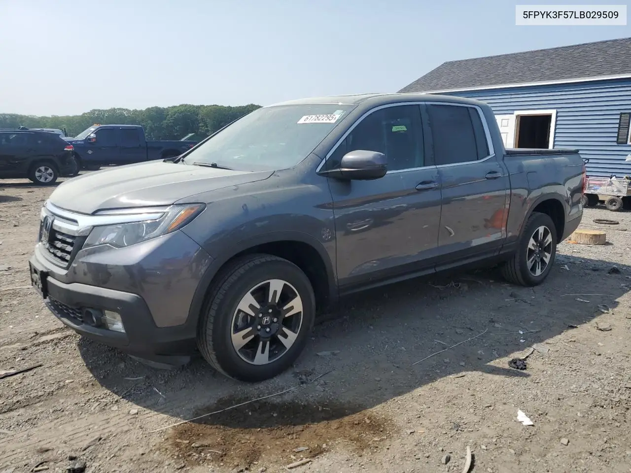 2020 Honda Ridgeline Rtl VIN: 5FPYK3F57LB029509 Lot: 61782295