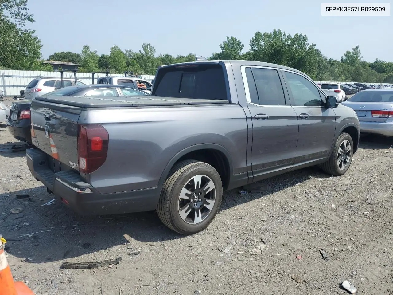 2020 Honda Ridgeline Rtl VIN: 5FPYK3F57LB029509 Lot: 61782295