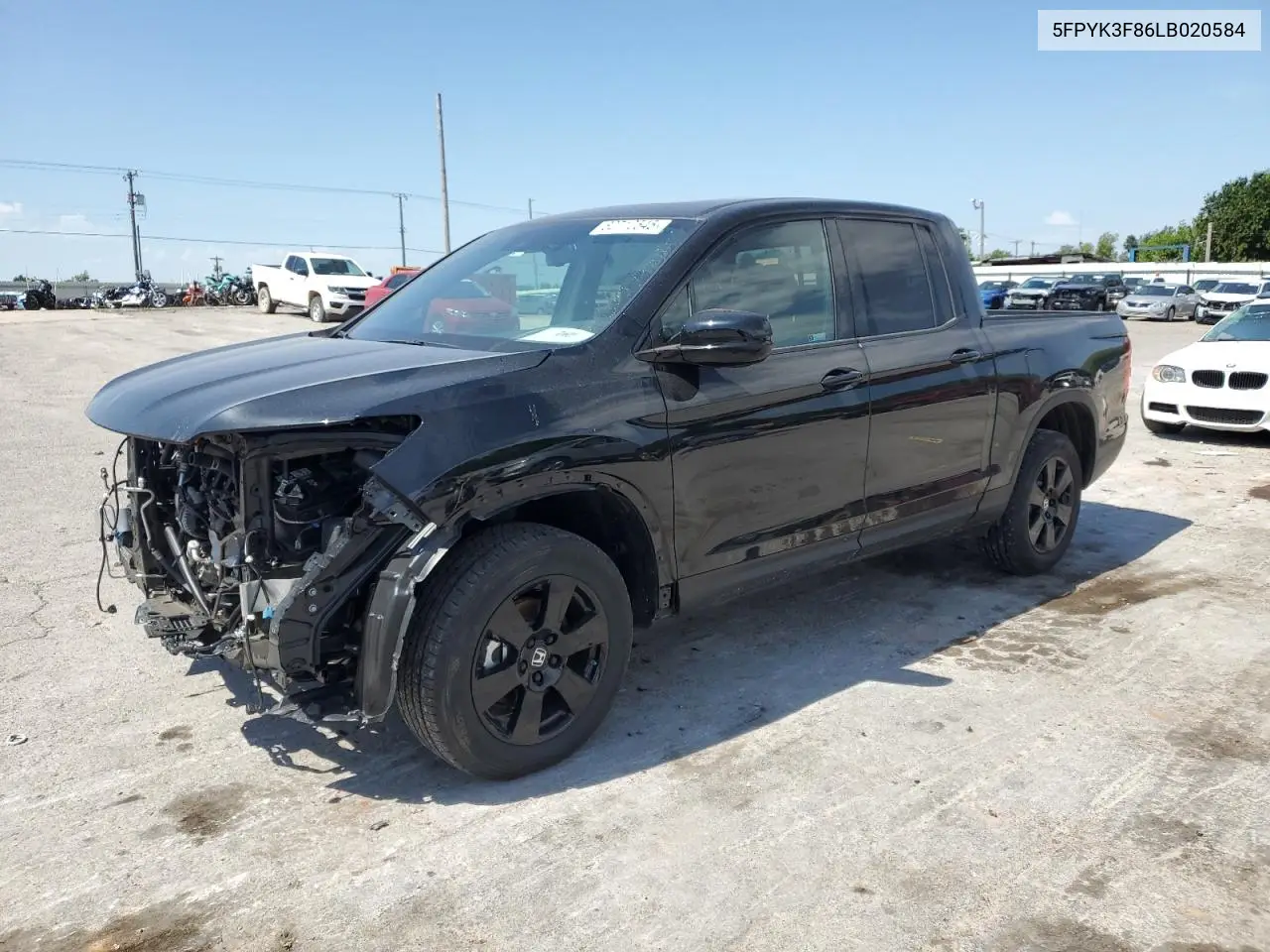 2020 Honda Ridgeline Black Edition VIN: 5FPYK3F86LB020584 Lot: 62712545