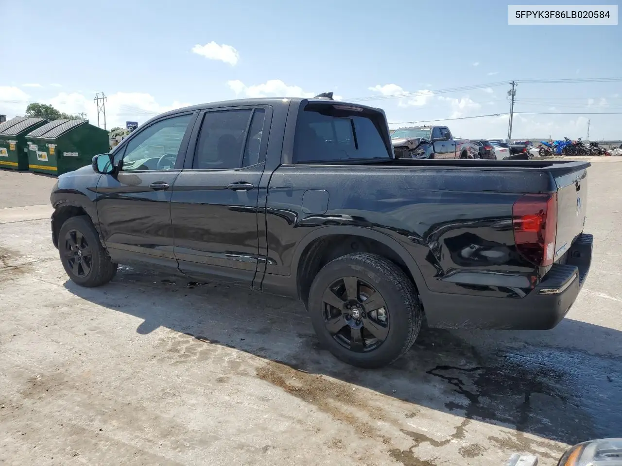 2020 Honda Ridgeline Black Edition VIN: 5FPYK3F86LB020584 Lot: 62712545