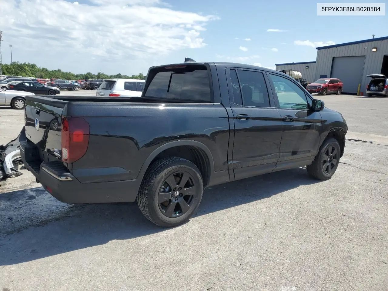 2020 Honda Ridgeline Black Edition VIN: 5FPYK3F86LB020584 Lot: 62712545