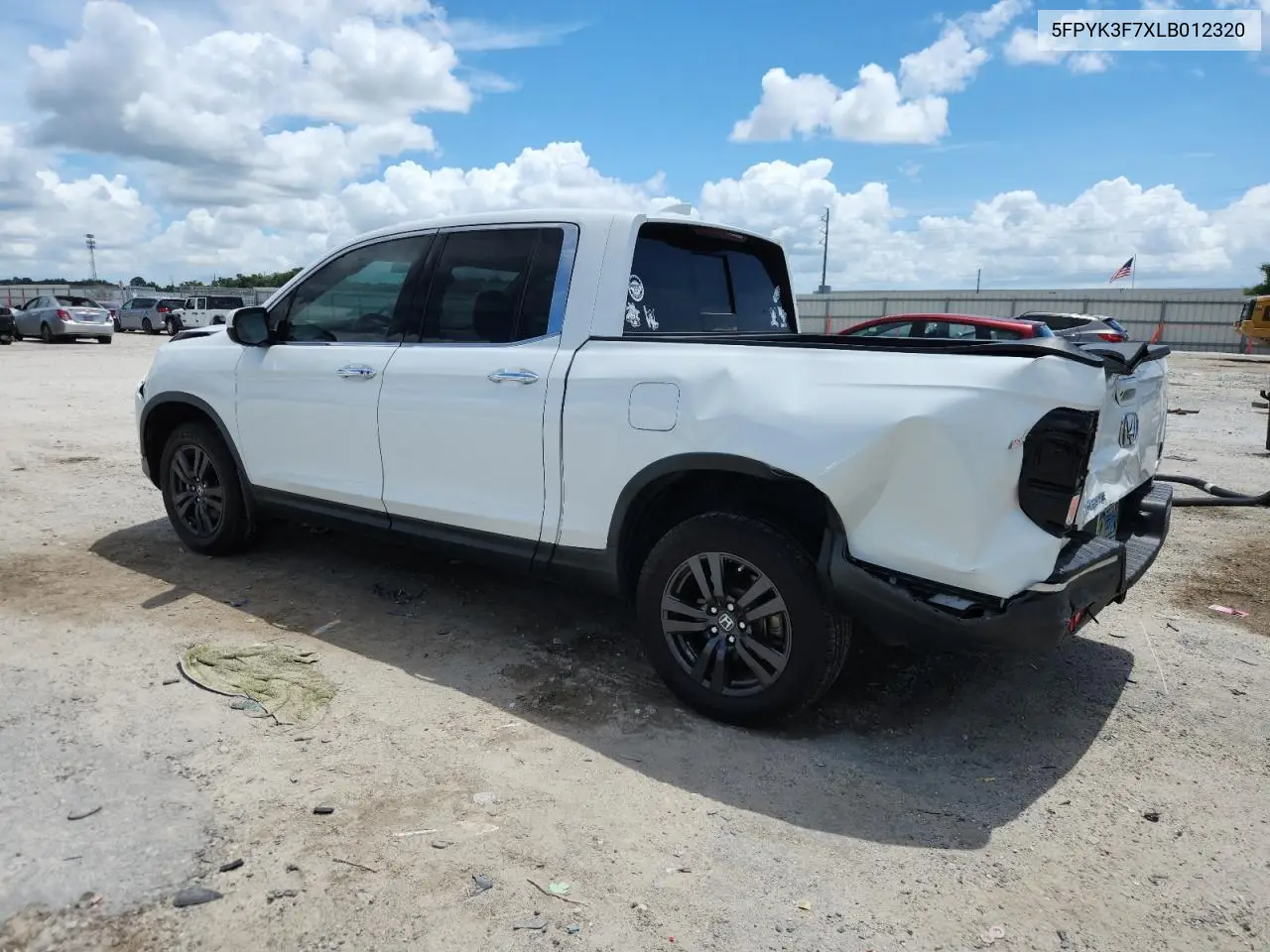 2020 Honda Ridgeline Rtl VIN: 5FPYK3F7XLB012320 Lot: 63284285
