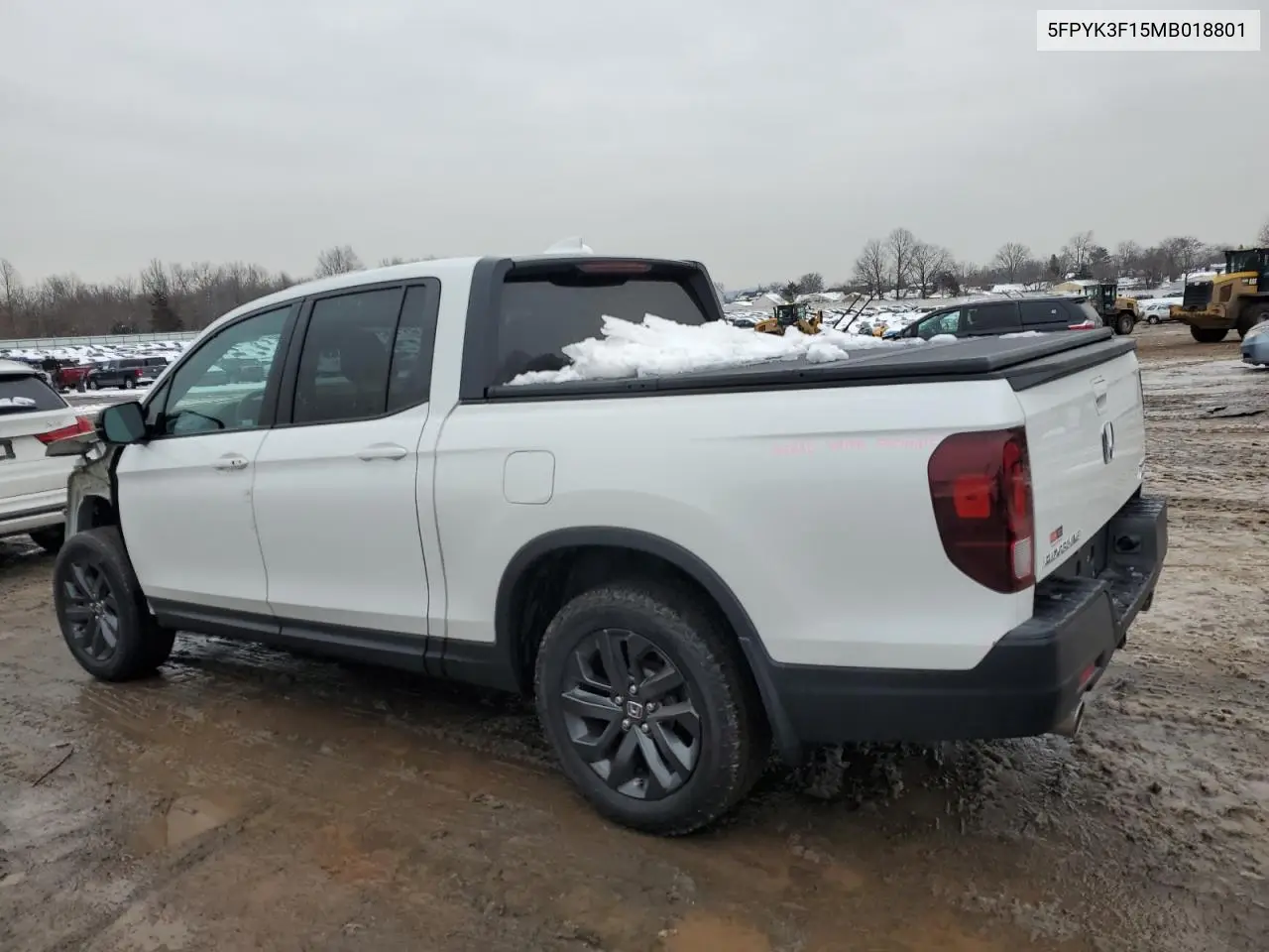 2021 Honda Ridgeline Sport VIN: 5FPYK3F15MB018801 Lot: 44907805
