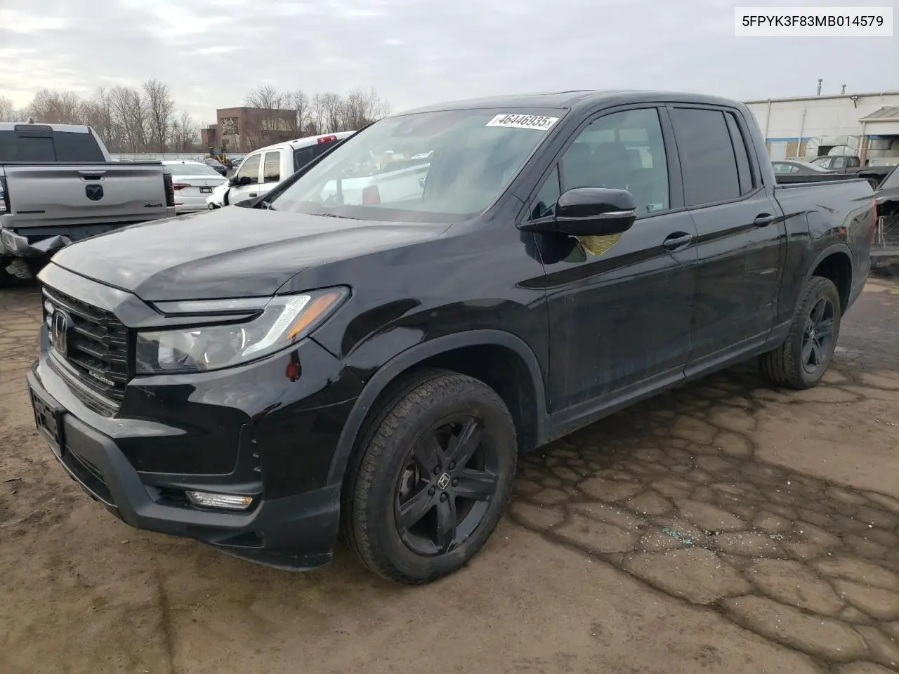 2021 Honda Ridgeline Black Edition VIN: 5FPYK3F83MB014579 Lot: 46446935