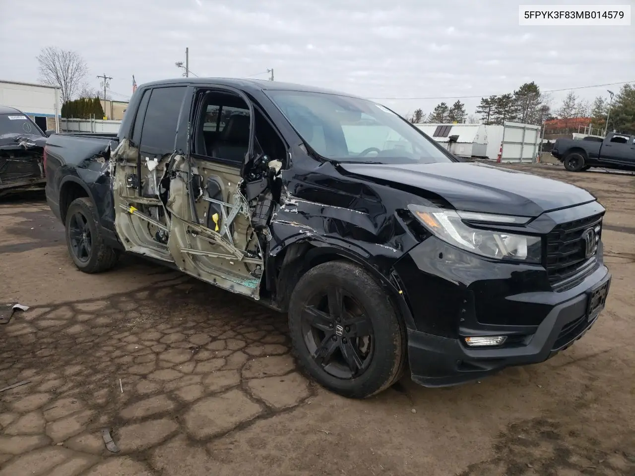 2021 Honda Ridgeline Black Edition VIN: 5FPYK3F83MB014579 Lot: 46446935