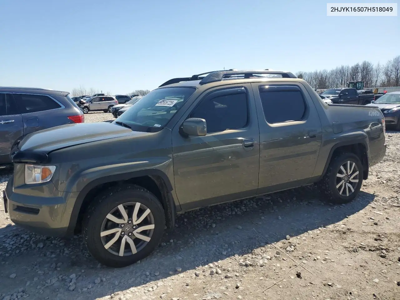 2007 Honda Ridgeline Rtl VIN: 2HJYK16507H518049 Lot: 50506725