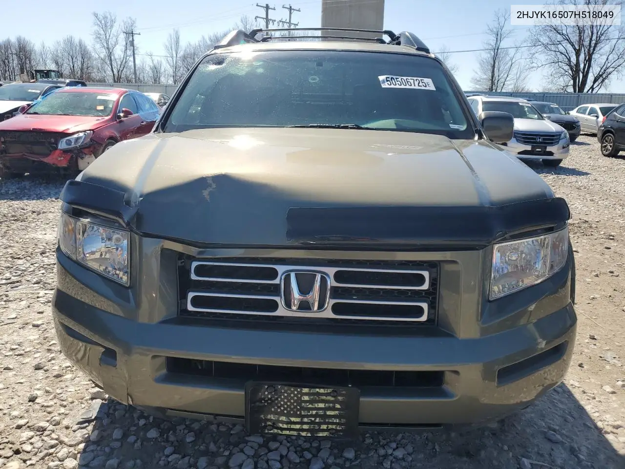 2007 Honda Ridgeline Rtl VIN: 2HJYK16507H518049 Lot: 50506725