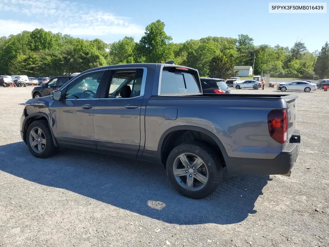 2021 Honda Ridgeline Rtl VIN: 5FPYK3F50MB016439 Lot: 56114775
