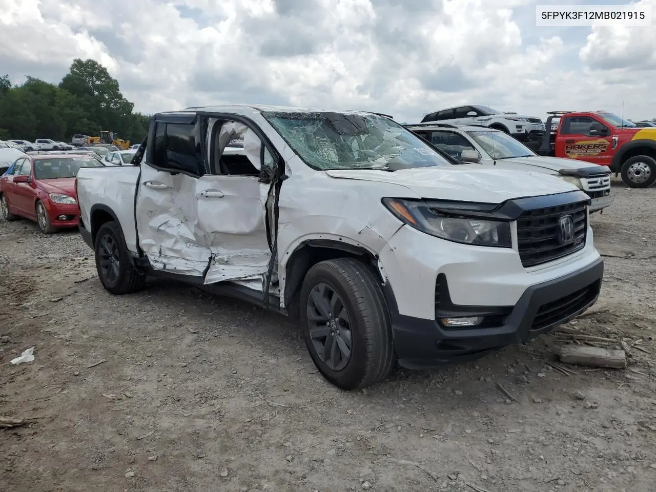 2021 Honda Ridgeline Sport VIN: 5FPYK3F12MB021915 Lot: 59967765