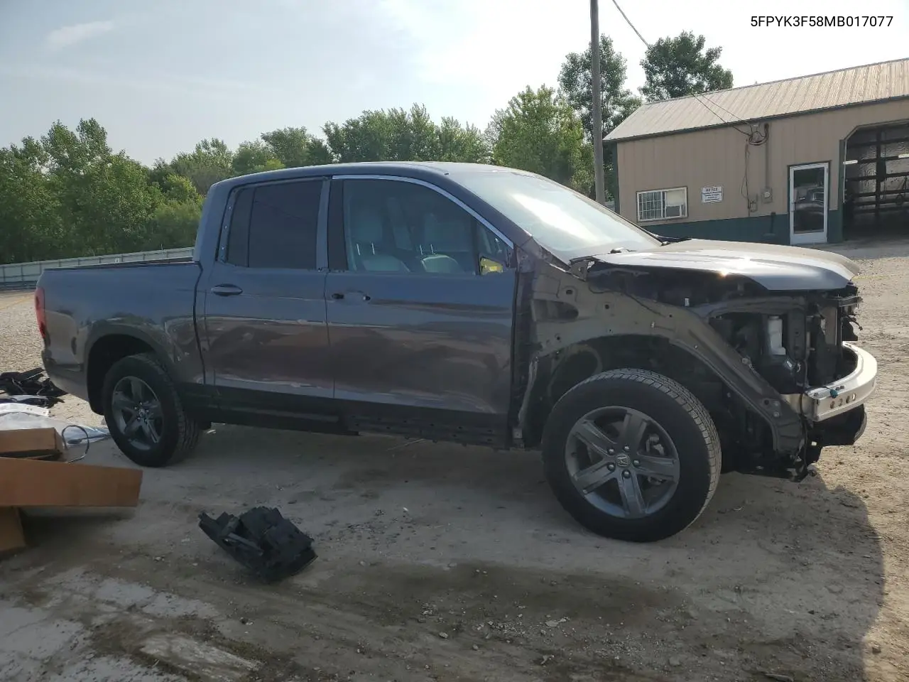 2021 Honda Ridgeline Rtl VIN: 5FPYK3F58MB017077 Lot: 60499275