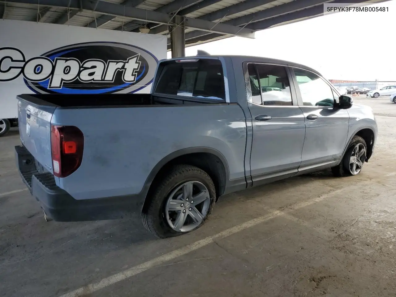 2021 Honda Ridgeline Rtl VIN: 5FPYK3F78MB005481 Lot: 60863205
