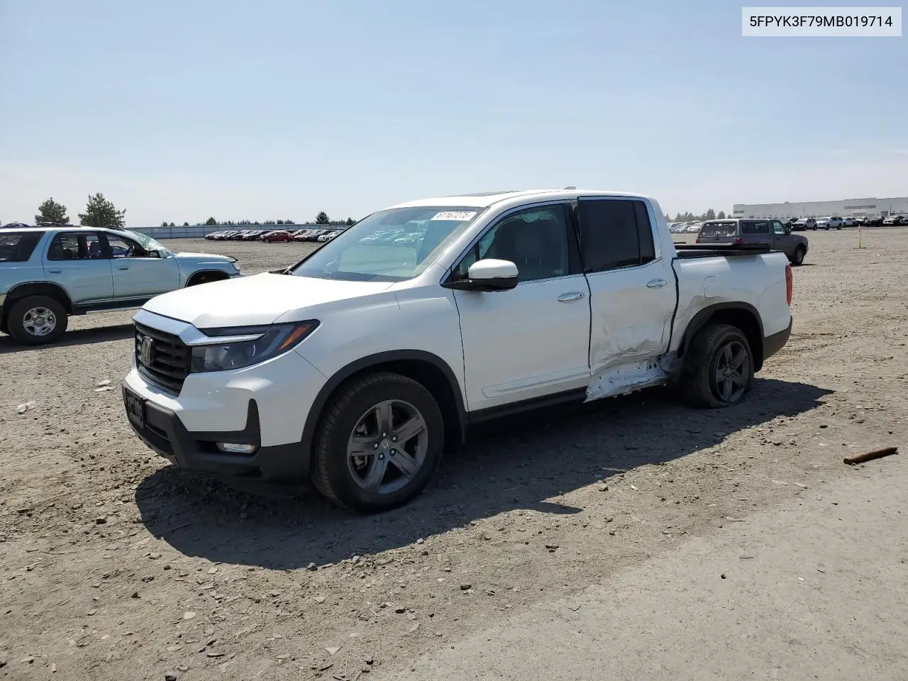 2021 Honda Ridgeline Rtl VIN: 5FPYK3F79MB019714 Lot: 62200195
