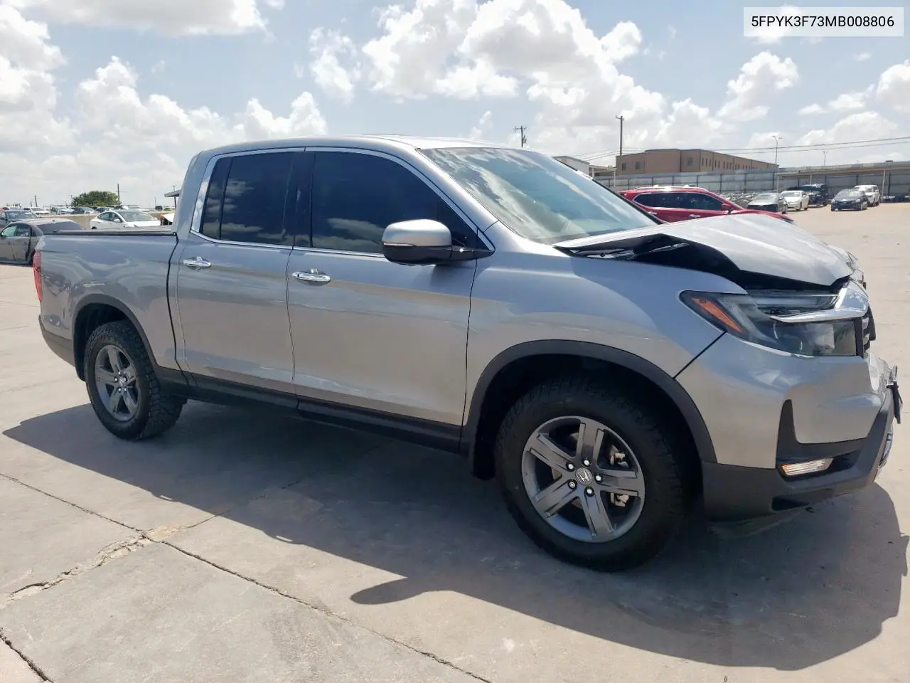 2021 Honda Ridgeline Rtl VIN: 5FPYK3F73MB008806 Lot: 62234825