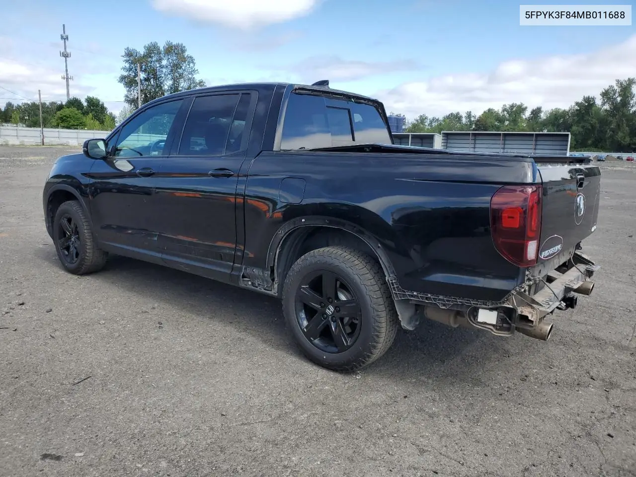 2021 Honda Ridgeline Black Edition VIN: 5FPYK3F84MB011688 Lot: 63341565