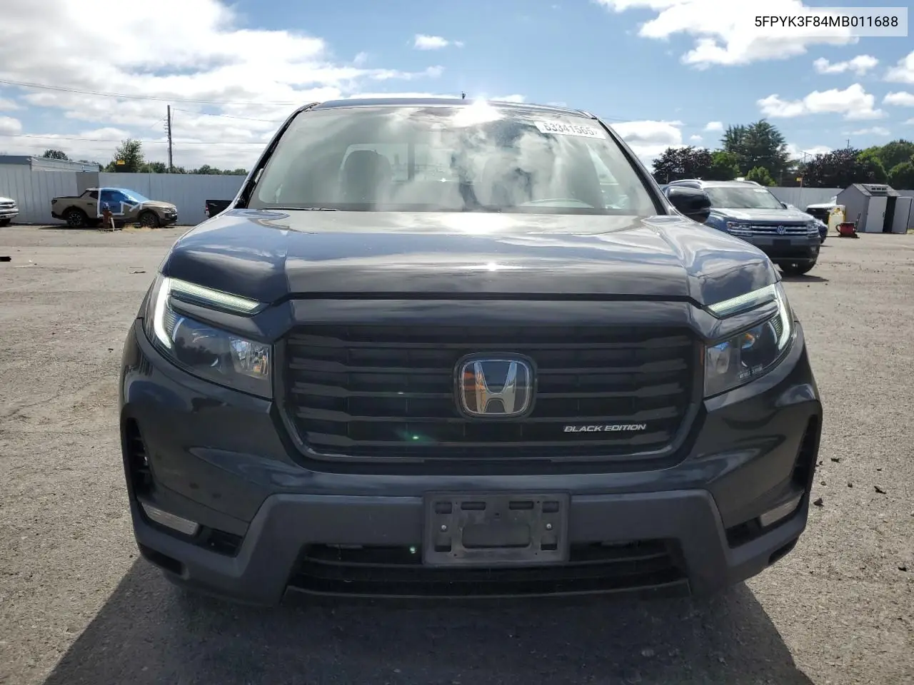 2021 Honda Ridgeline Black Edition VIN: 5FPYK3F84MB011688 Lot: 63341565