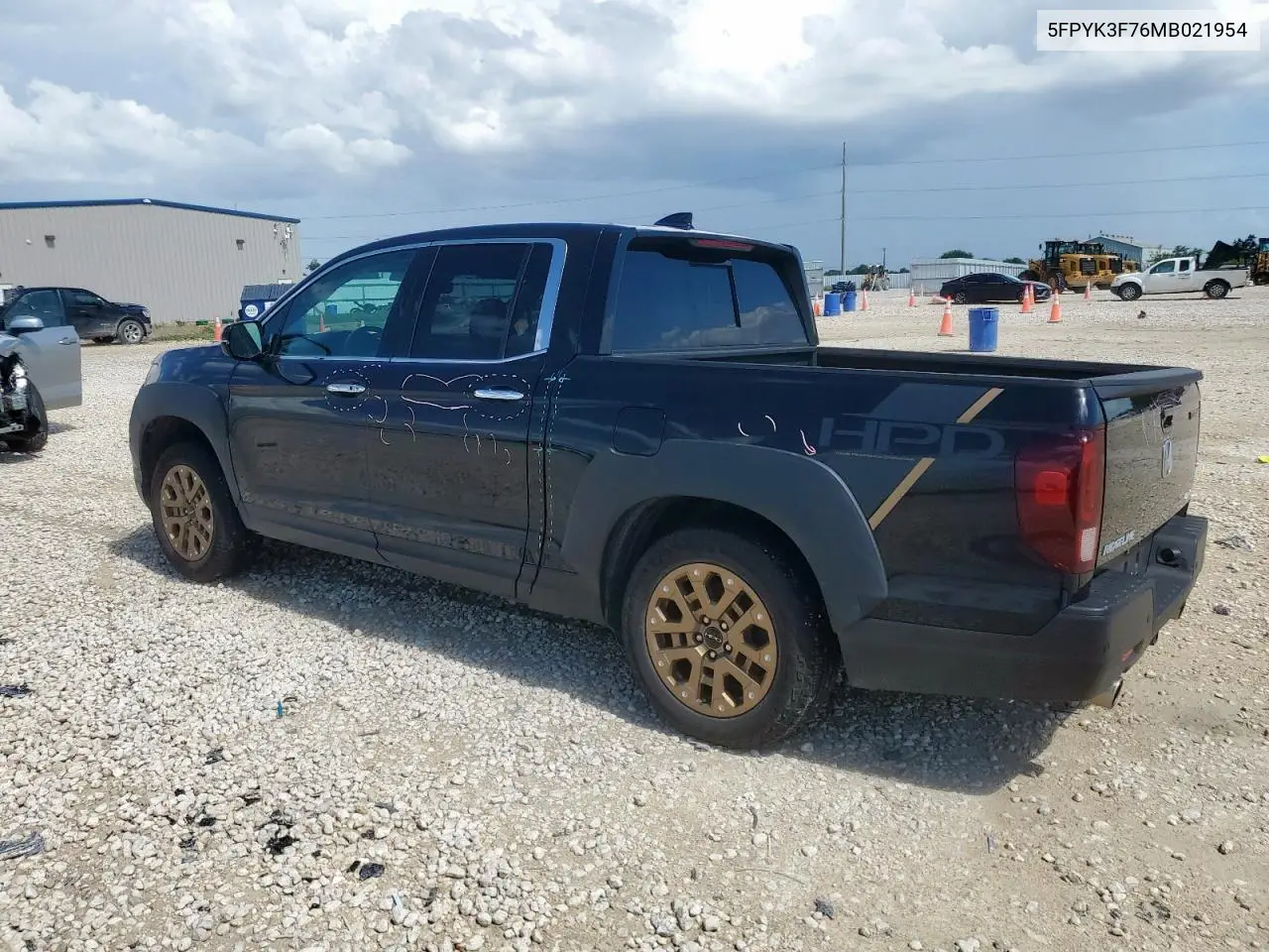 2021 Honda Ridgeline Rtl VIN: 5FPYK3F76MB021954 Lot: 64242945