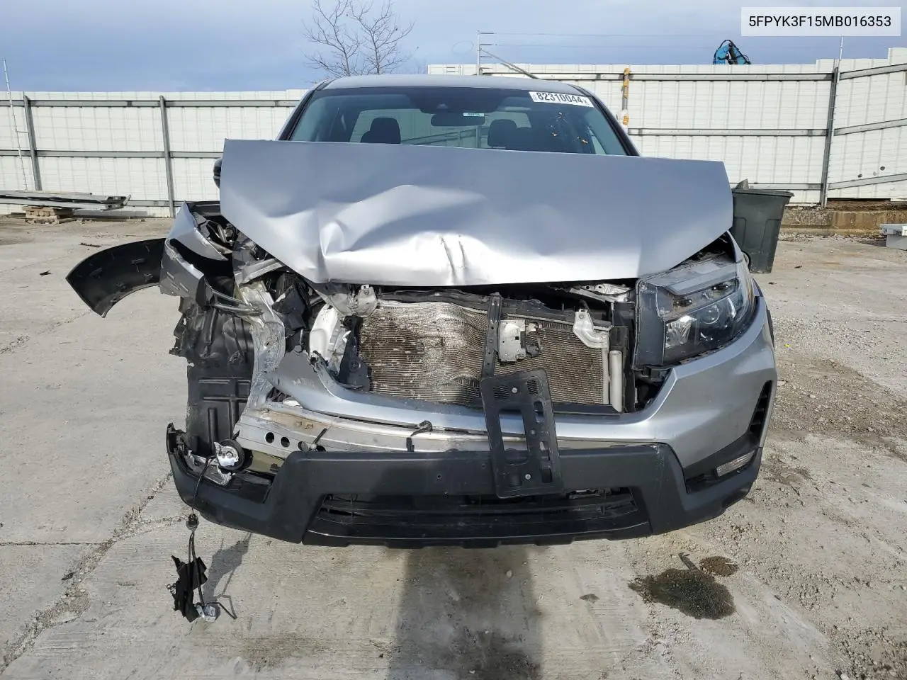 2021 Honda Ridgeline Sport VIN: 5FPYK3F15MB016353 Lot: 82310044