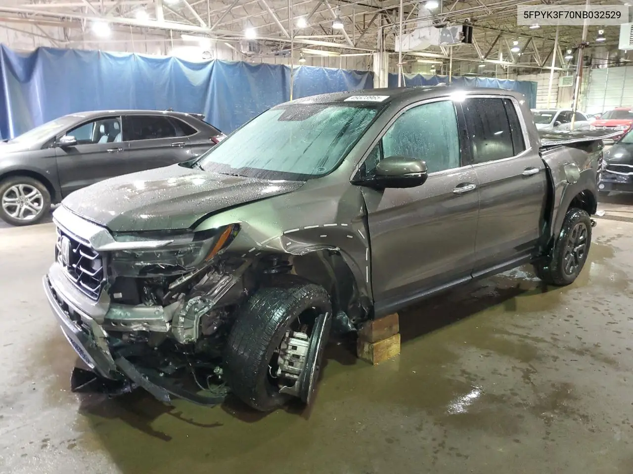 2022 Honda Ridgeline Rtl VIN: 5FPYK3F70NB032529 Lot: 49523965
