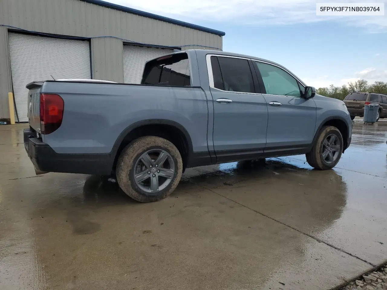 2022 Honda Ridgeline Rtl VIN: 5FPYK3F71NB039764 Lot: 52615235