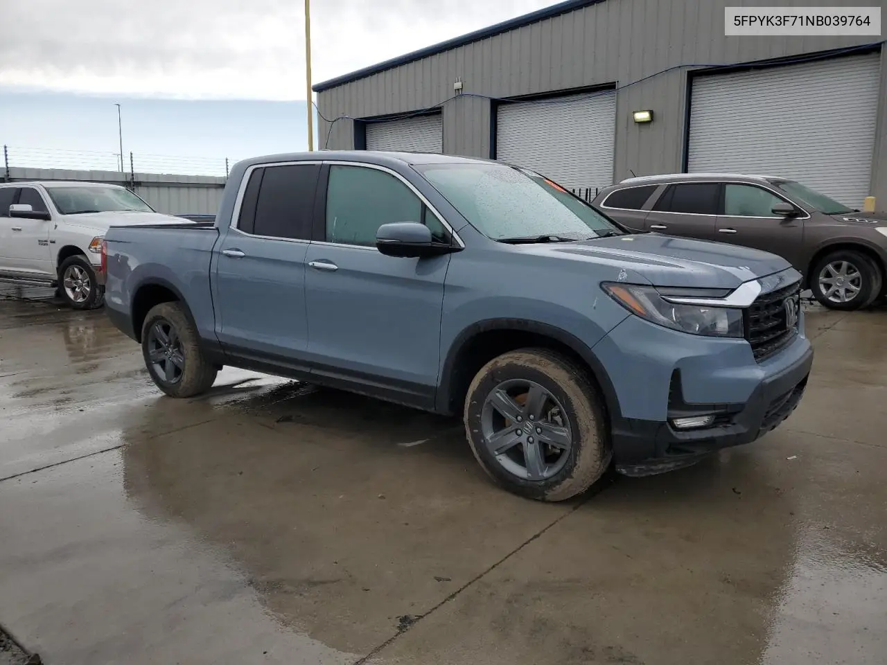 2022 Honda Ridgeline Rtl VIN: 5FPYK3F71NB039764 Lot: 52615235