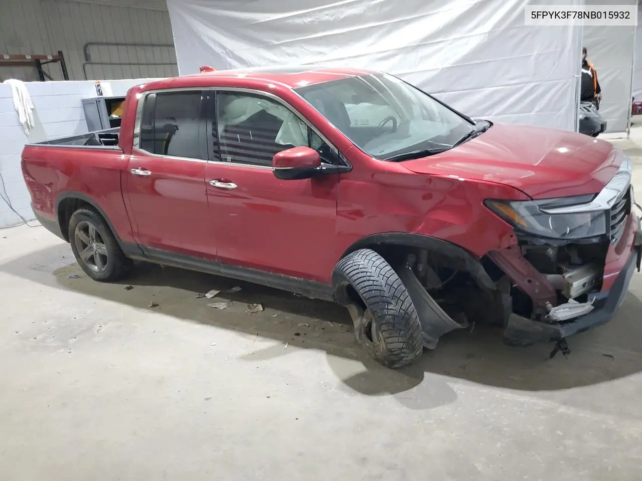 2022 Honda Ridgeline Rtl VIN: 5FPYK3F78NB015932 Lot: 53505315