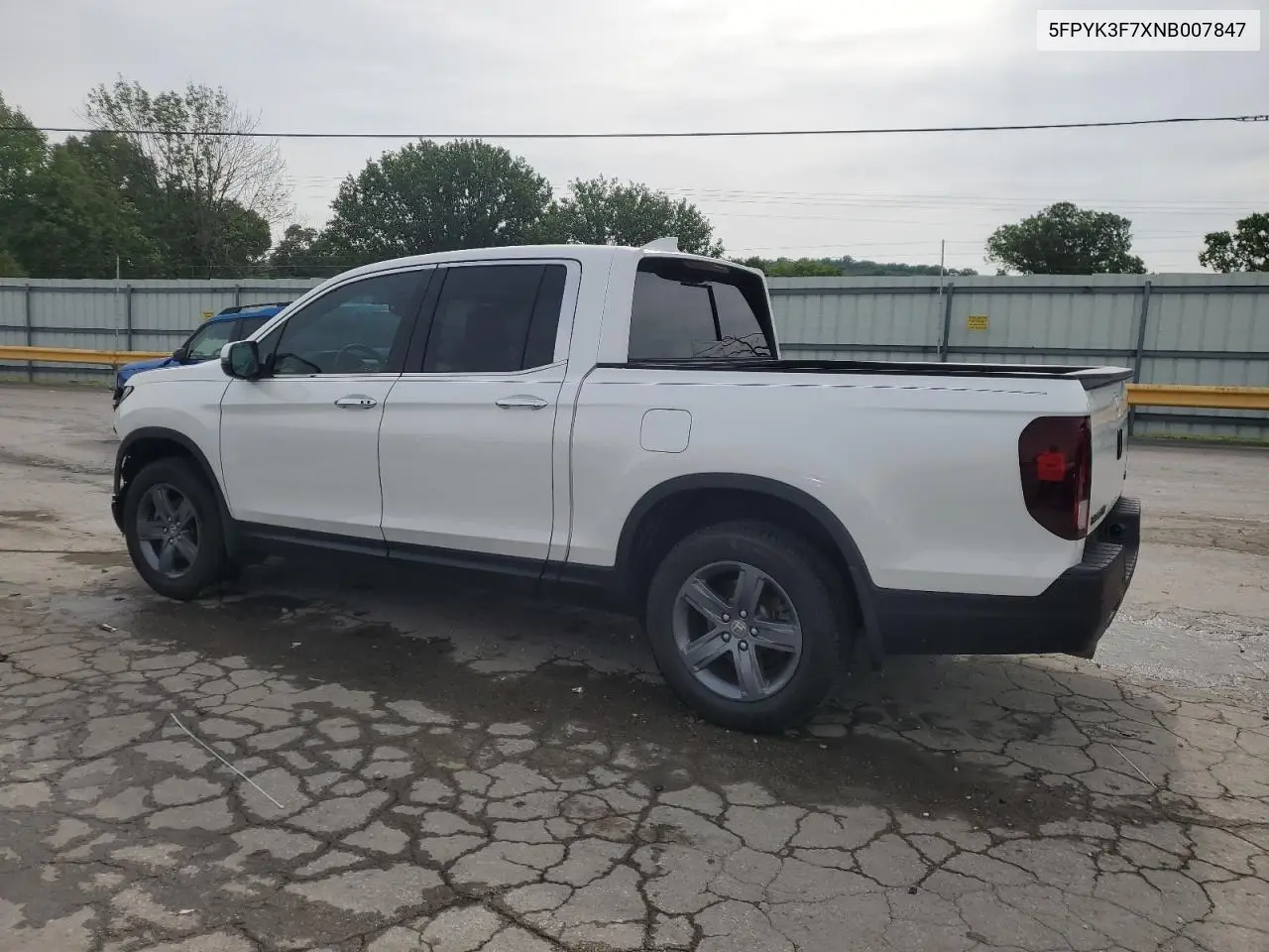 2022 Honda Ridgeline Rtl VIN: 5FPYK3F7XNB007847 Lot: 60235155