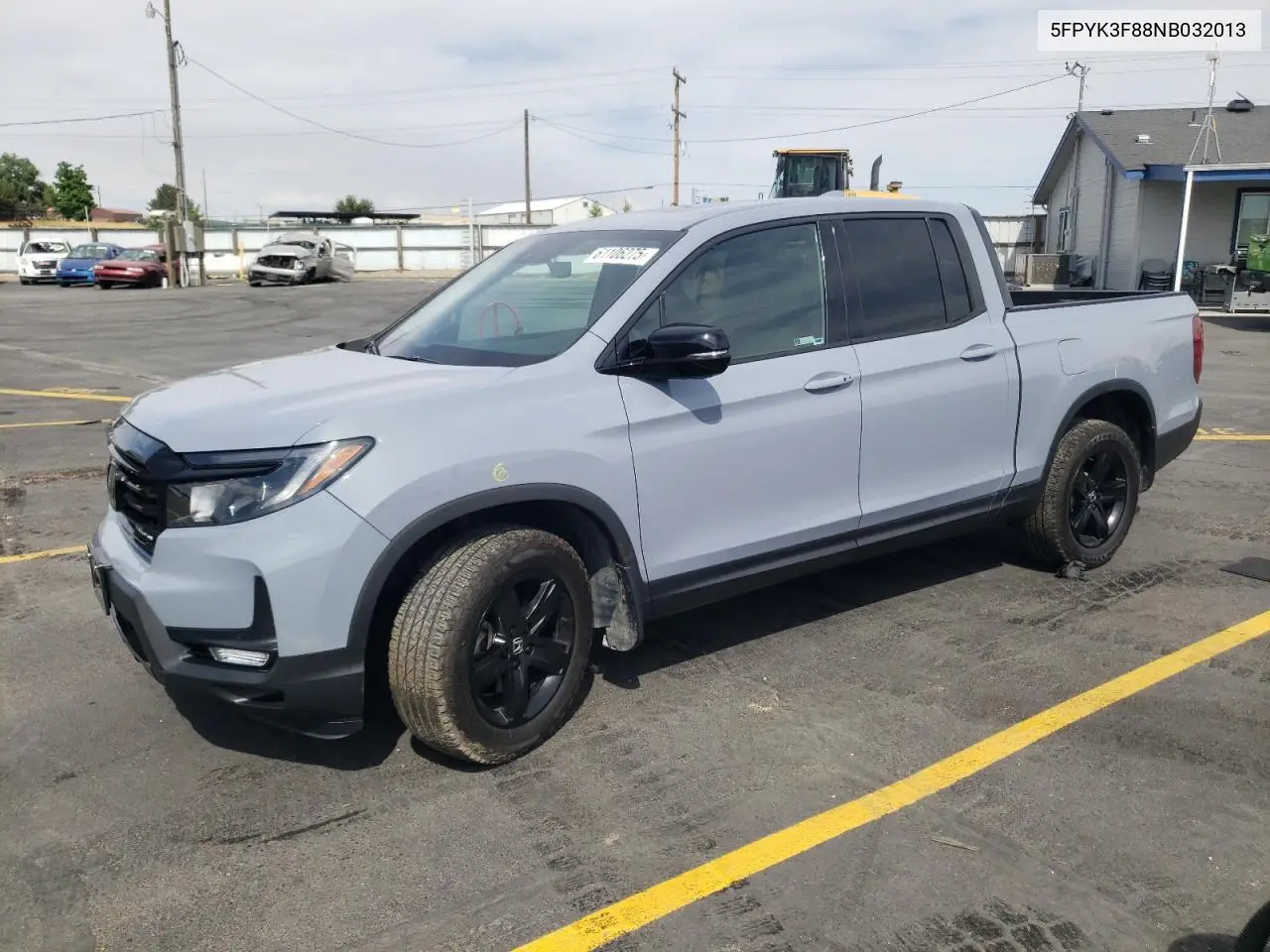 2022 Honda Ridgeline Black Edition VIN: 5FPYK3F88NB032013 Lot: 61106275
