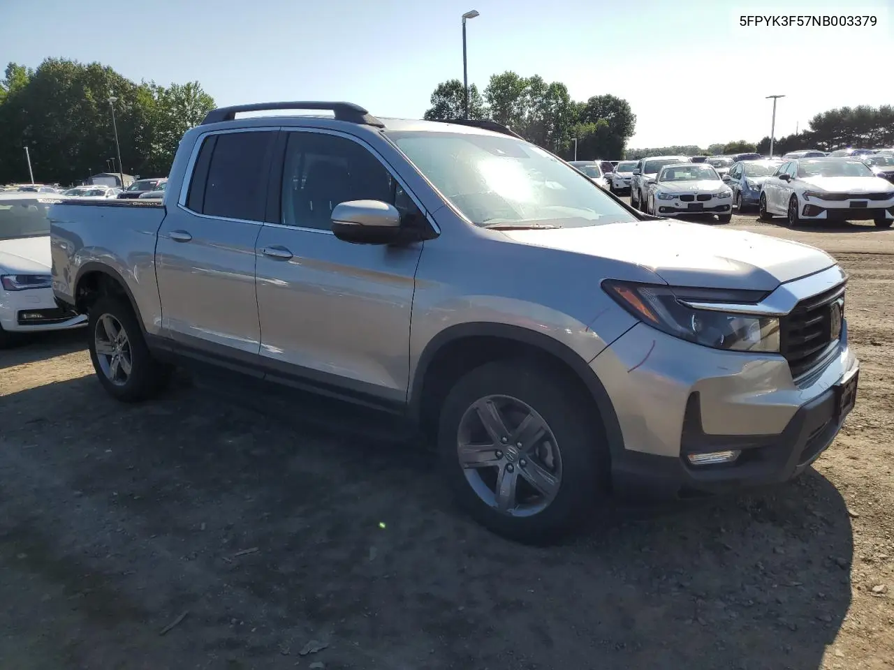 2022 Honda Ridgeline Rtl VIN: 5FPYK3F57NB003379 Lot: 62636255