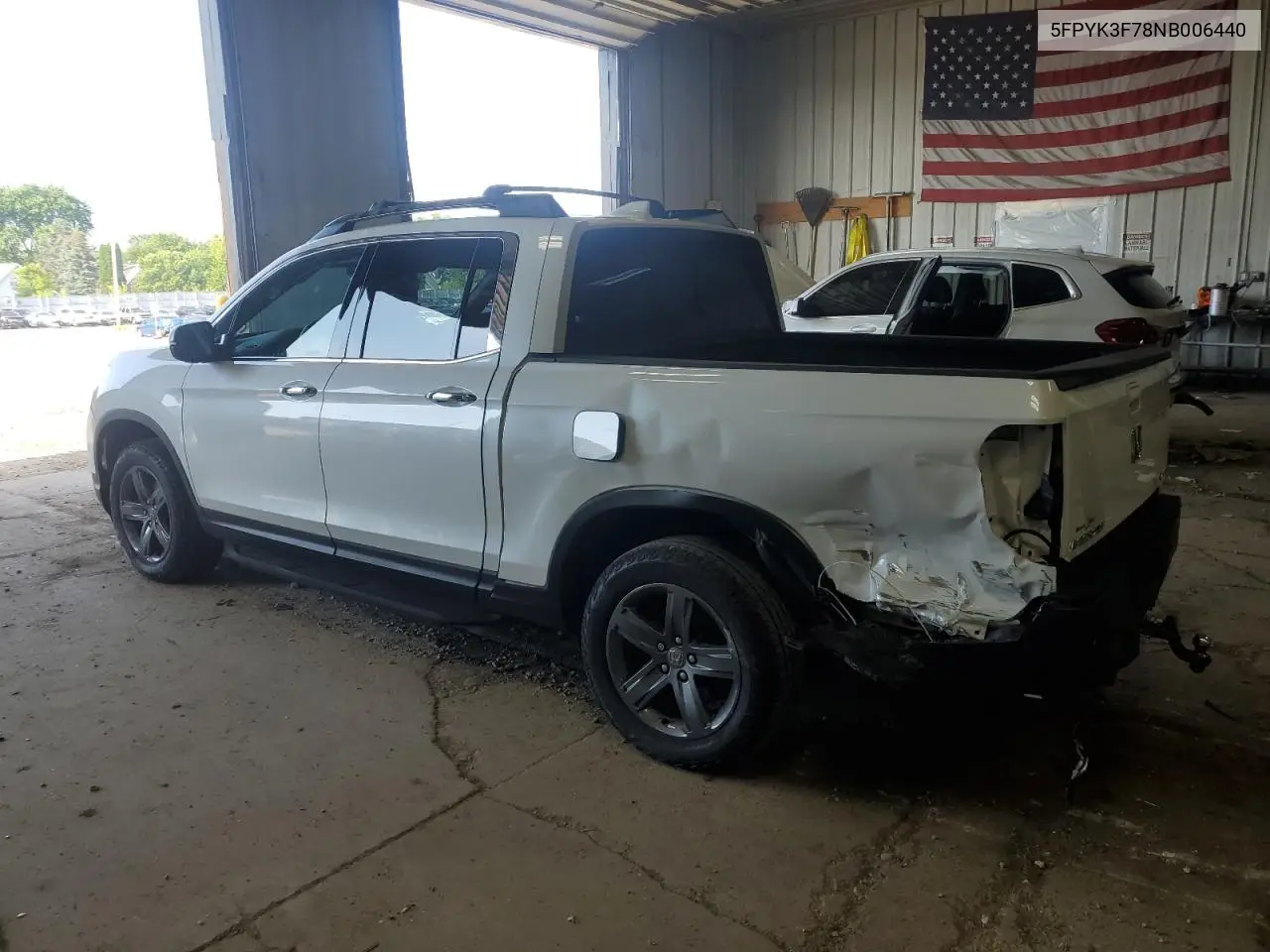 2022 Honda Ridgeline Rtl VIN: 5FPYK3F78NB006440 Lot: 63278805