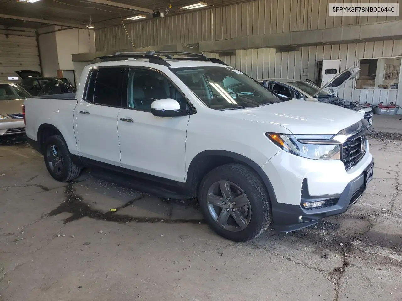 2022 Honda Ridgeline Rtl VIN: 5FPYK3F78NB006440 Lot: 63278805