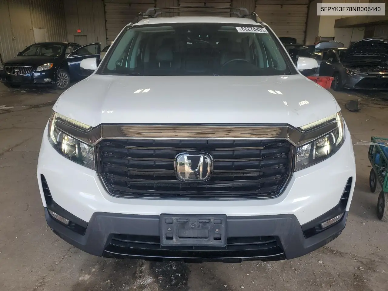 2022 Honda Ridgeline Rtl VIN: 5FPYK3F78NB006440 Lot: 63278805