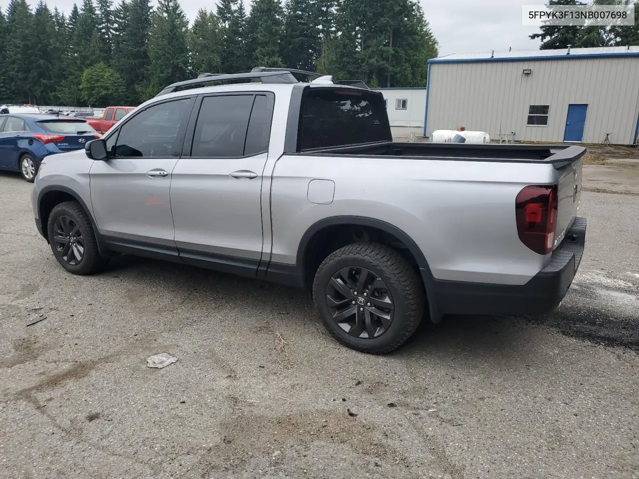 2022 Honda Ridgeline Sport VIN: 5FPYK3F13NB007698 Lot: 63811985