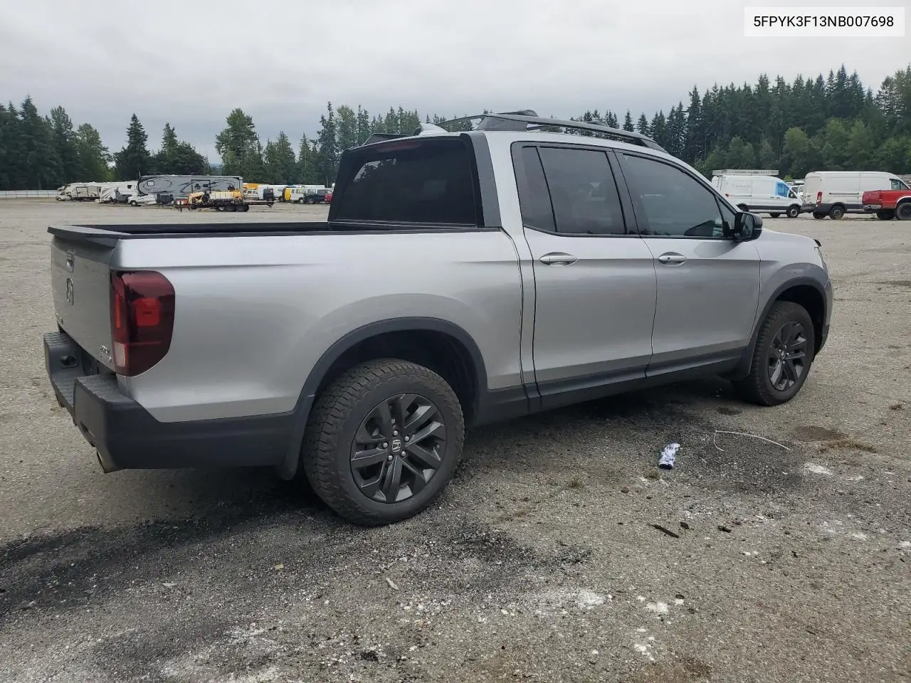 2022 Honda Ridgeline Sport VIN: 5FPYK3F13NB007698 Lot: 63811985
