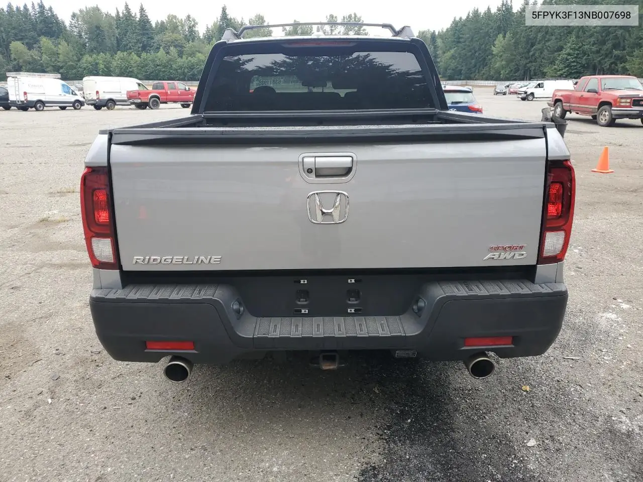 2022 Honda Ridgeline Sport VIN: 5FPYK3F13NB007698 Lot: 63811985