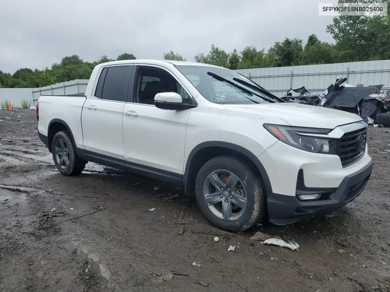 2022 Honda Ridgeline Rtl VIN: 5FPYK3F55NB025400 Lot: 64478635