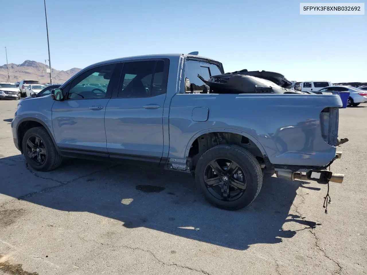 2022 Honda Ridgeline Black Edition VIN: 5FPYK3F8XNB032692 Lot: 65974585