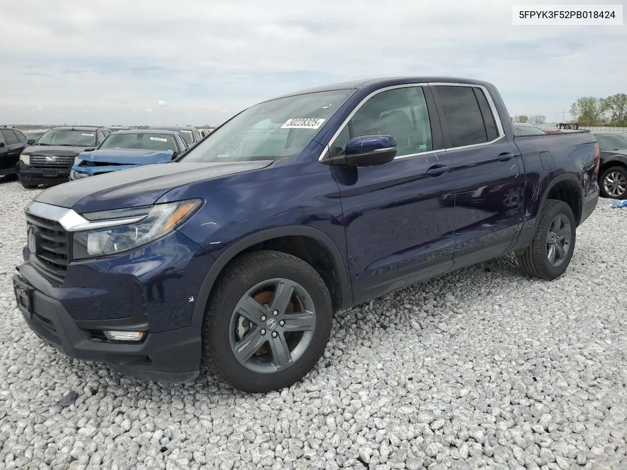 2023 Honda Ridgeline Rtl VIN: 5FPYK3F52PB018424 Lot: 50228325