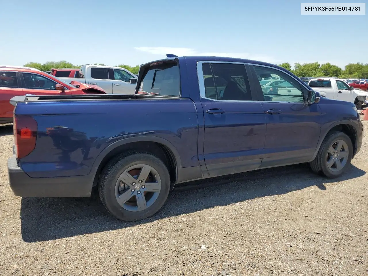 2023 Honda Ridgeline Rtl VIN: 5FPYK3F56PB014781 Lot: 56592475