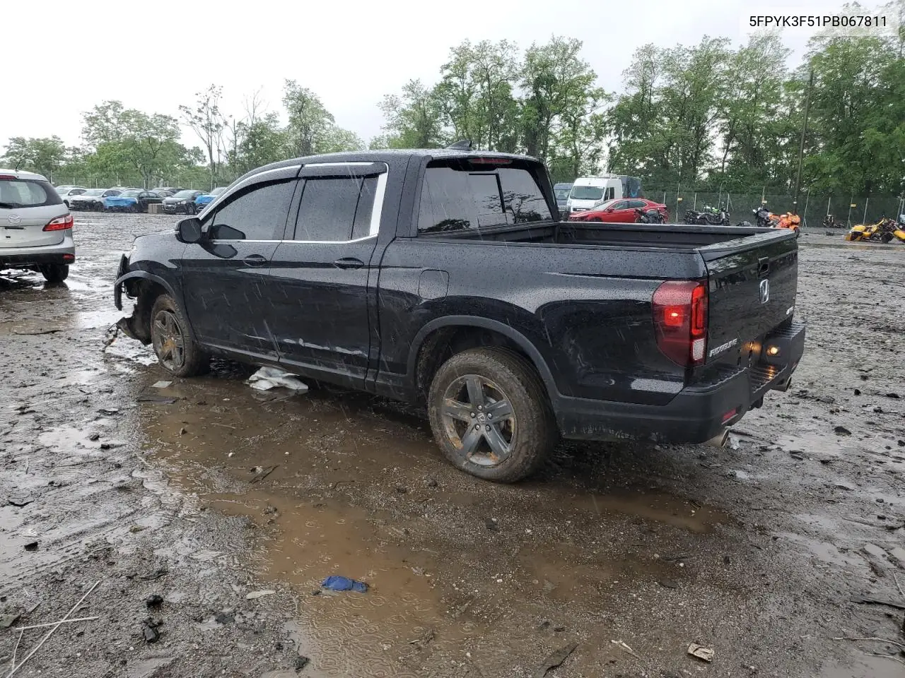 2023 Honda Ridgeline Rtl VIN: 5FPYK3F51PB067811 Lot: 56795995